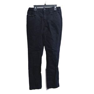 Old Navy Boys Black Pants Size 16 Ankle Skinny Straight Cotton Pockets Zip
